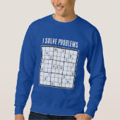 カスタム I Solve Problems SUDOKU スウェットシャツ (正面)