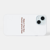カスタム iPhone 15ケース (裏面横)