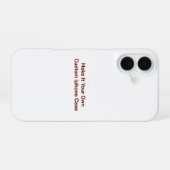 カスタム iPhone 16ケース (裏面横)