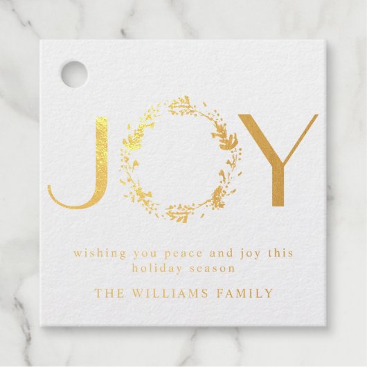 カスタム「JOY」とエレガントシンプルフェスティバル休日 フェイバータグ (正面)