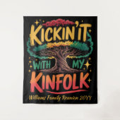 カスタム Kinfolk と楽しむ家族の再会 タペストリー (正面)