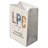 カスタム LPC ライセンスプロフェッショナルカウンセラー ミディアムペーパーバッグ (裏面アングル)