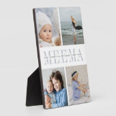 カスタム「Meema」孫フォトコラージュ フォトプラーク (側面)