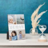 カスタム「Memaw」孫フォトコラージュ フォトプラーク (側面)