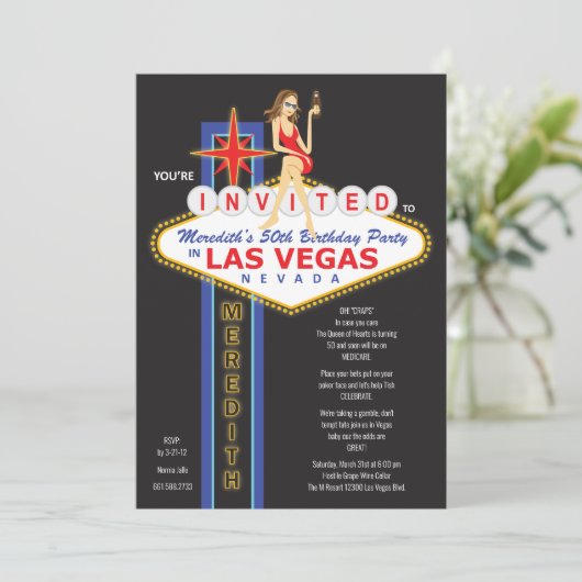 カスタム- Meredith第50 招待状 (スタンド正面)