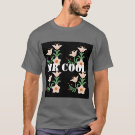カスタム Mr Cool テキスト ダークグレー メンズ ダーク T シャツ