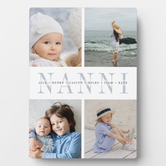 カスタム「Nanni」孫フォトコラージュ フォトプラーク (正面)