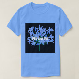カスタム Nice テキスト カロライナ ブルー カラー Tシャツ