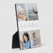 カスタム「Nonna」孫フォトコラージュ フォトプラーク (側面)