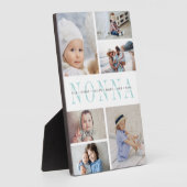 カスタム「Nonna」孫6フォトコラージュ フォトプラーク (側面)
