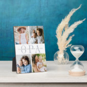 カスタム「Opa」孫フォトコラージュ フォトプラーク (側面)