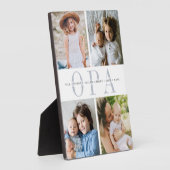 カスタム「Opa」孫フォトコラージュ フォトプラーク (側面)