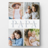 カスタム「Papa」孫フォトコラージュ フォトプラーク (正面)