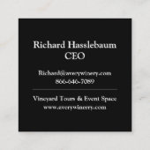 カスタム Square Business Card | QRコード スクエア名刺 (裏面)