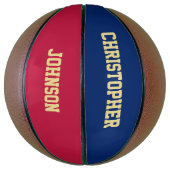 カスタム Team Club School Player名 バスケットボール (縦)