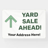 カスタム YARD SALE AHEAD バナー 横断幕 (横)