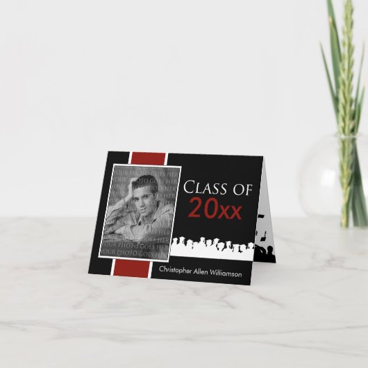 カスタム[YEAR]卒業発表 招待状 (正面)