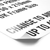 カスタムA5フォトプリントUKフレームサイズ フォトプリント            (角)