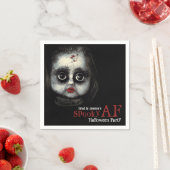 カスタムAF不気味ハローウィンパーティ スタンダードカクテルナプキン (インサイチュ)