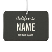 カスタムAir Freshener – ライセンスプレート州 カーエアーフレッシュナー (裏面)