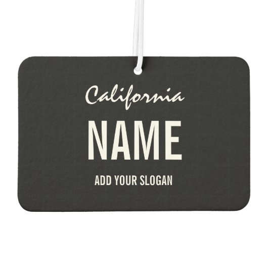 カスタムAir Freshener – ライセンスプレート州 カーエアーフレッシュナー (裏面)