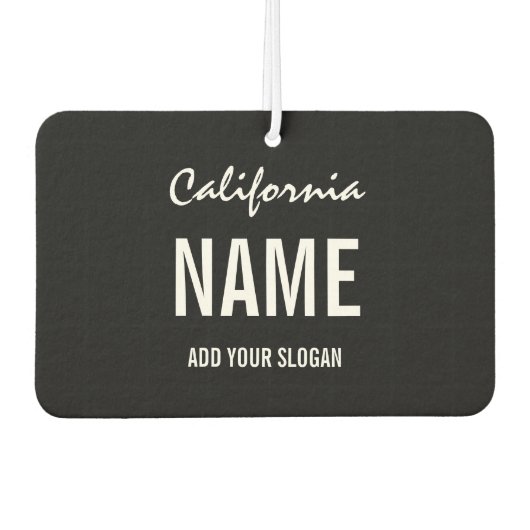 カスタムAir Freshener – ライセンスプレート州 カーエアーフレッシュナー (正面)