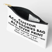 カスタムAllパーソナライズされた Overプリントアクセサリバッグ アクセサリーポーチ (見開き)