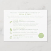 カスタムANNEの結婚Map Welcomeのカード エンクロージャーカード (正面)