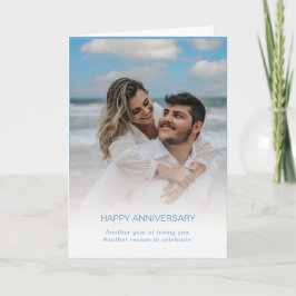 カスタムAnniversaryモダン Photo Card カード