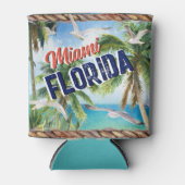 カスタムANYトロピカルビーチバケーションサカッコいいーフショップ 缶クーラー (正面)