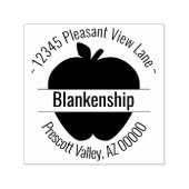 カスタムApple Artworkの円形アドレス名 セルフインキングスタンプ (デザイン)