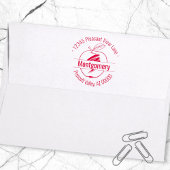 カスタムApple Artworkの円形アドレス名 セルフインキングスタンプ