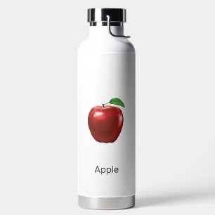 カスタムApple Fruit Imageおよび編集可能文字水B ウォーターボトル
