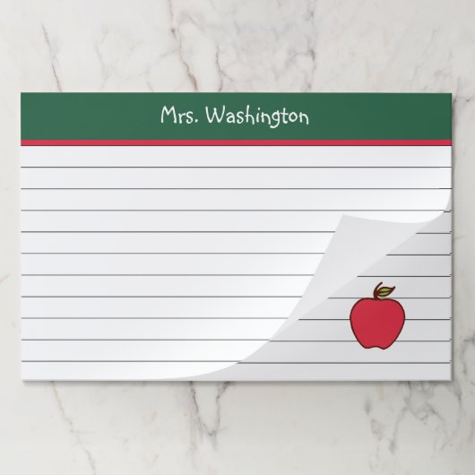 カスタムApple Large Desk Notepad ペーパーパッド (折り畳み)