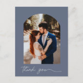 カスタムArch Photo's 結婚 Thank You ポストカード (正面)