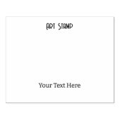 カスタムArt-Stamp Your Text Here Black Impression ラバースタンプ (インプリント)