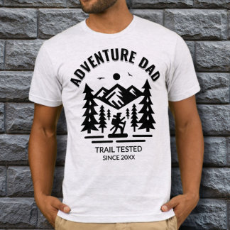 カスタムAsh Gray Adventureパパトレイルテスト Tシャツ
