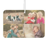 カスタムAuto Decorファミリーキッズベビー8 Photo Collage カーエアーフレッシュナー (正面)