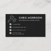 カスタムAuto Detailing Service Shieldロゴ 名刺 (裏面)