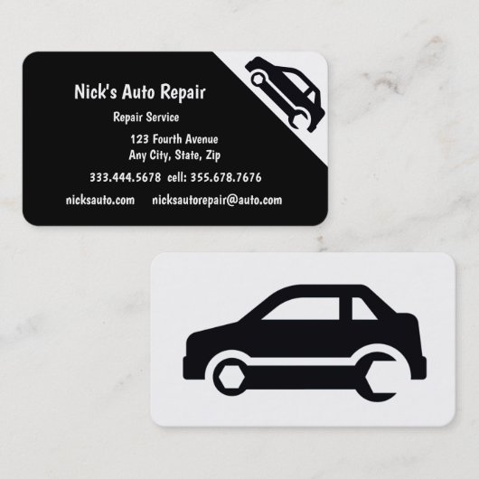 カスタムAuto Repair名刺 名刺 (正面/裏面)