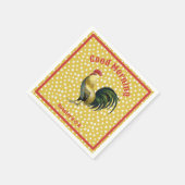 カスタムB & Bカントリーロースターファームハウス スタンダードカクテルナプキン (角)