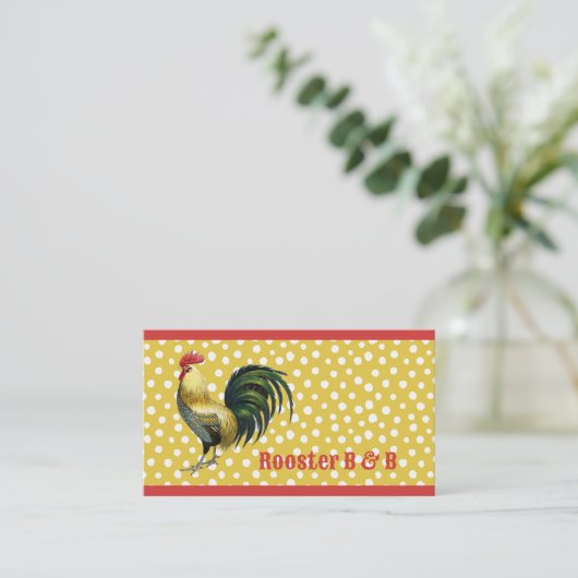 カスタムB & Bカントリーロースターファームハウス 名刺 (スタンド正面)