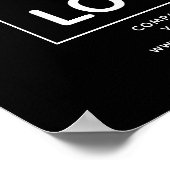 カスタムB/Bロゴ ポスター (角)