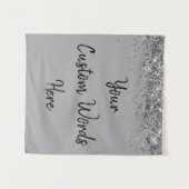 カスタムBackdrop Birthday Party Photo Booth Gray タペストリー (正面(横))