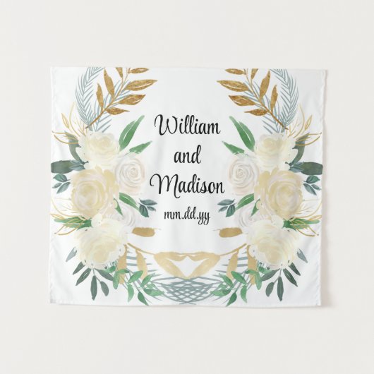 カスタムBackdrop Wedding Receivement Photo Booth Prop タペストリー (正面(横))