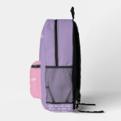 カスタムBackpack +名前タ子供へグ プリントバックパック (右)