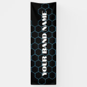 カスタムBand Merch DJ Rock Show Music Gig Banner 横断幕 (縦)