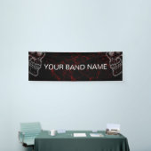 カスタムBand Merch DJ Rock Show Music Gig Banner 横断幕 (トレードショー)
