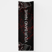 カスタムBand Merch DJ Rock Show Music Gig Banner 横断幕 (縦)