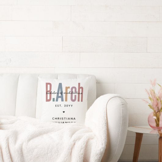 カスタムBArch建築学士卒業 クッション (ソファ)